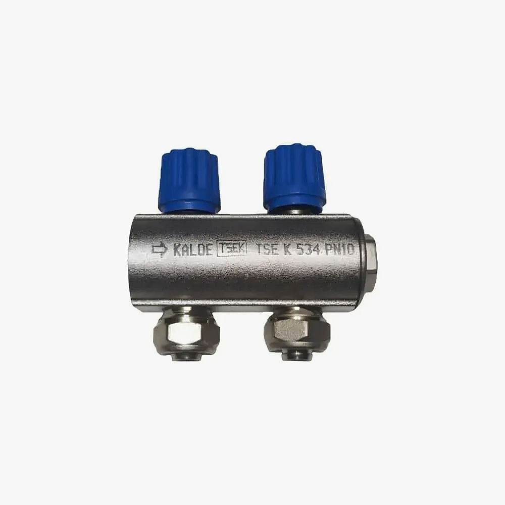 Kalde 1” Kollektör 2 Ağızlı - Mavi - Hafif Tip