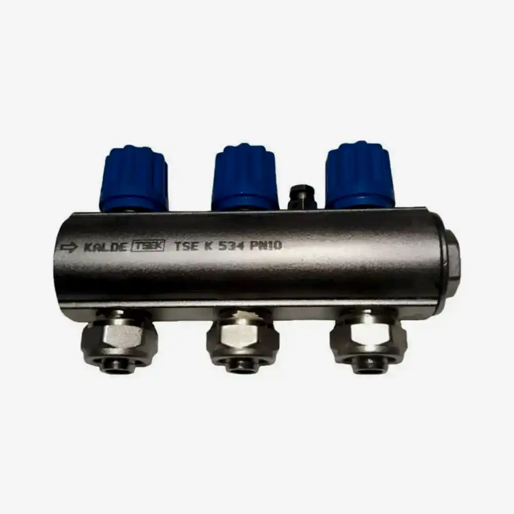 Kalde 1” Kollektör 3 Ağızlı - Mavi - Hafif Tip