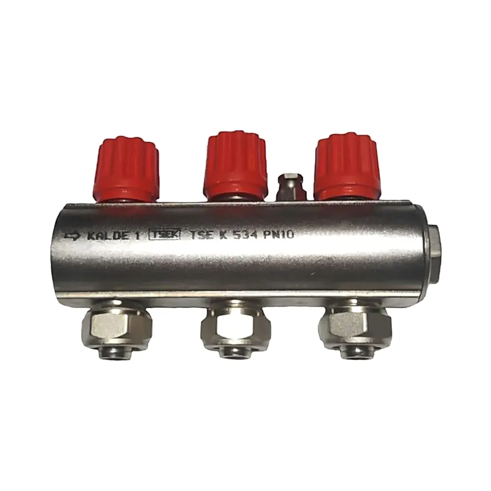 Kalde 1” Kollektör 3 Ağızlı - Kırmızı - Hafif Tip