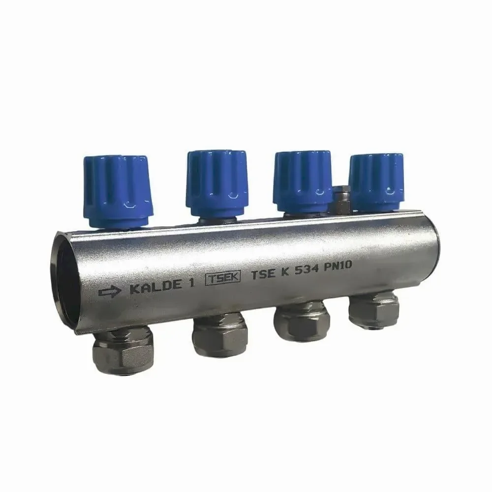 Kalde 1” Kollektör 4 Ağızlı - Mavi - Hafif Tip