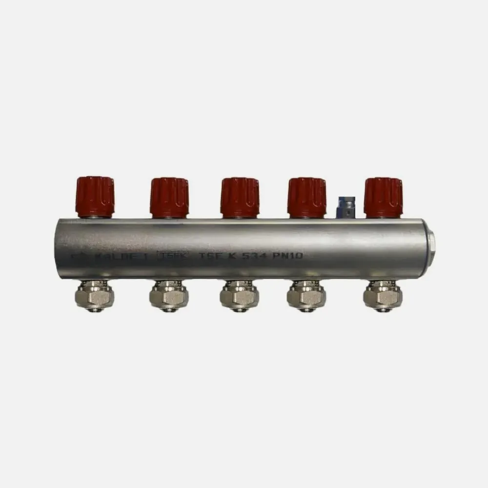 Kalde 1” Kollektör 5 Ağızlı - Kırmızı - Hafif Tip